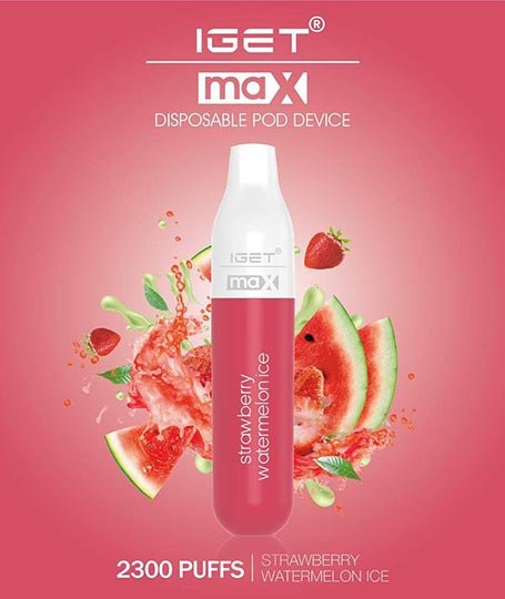 iGET MAX VAPE 2300 PUFF – STRAWBERRY WATERMELON ICE